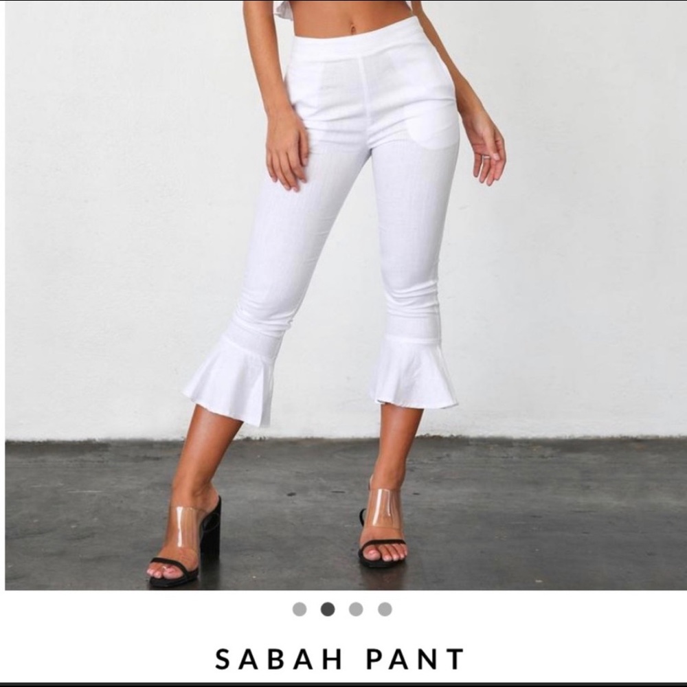 Tiger Mist white SABAH PANT. Brand new size 6!Mist